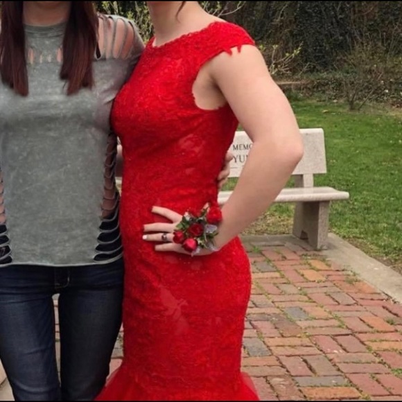 Red Prom Dress - Picture 2 of 4
